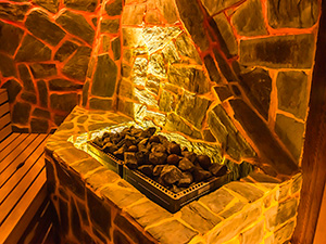 Volcano sauna