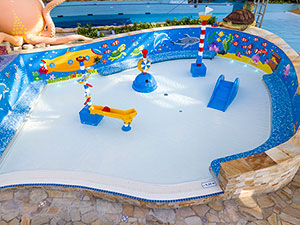 Children's splash park for the youngest ones